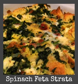 spinach feta strata title