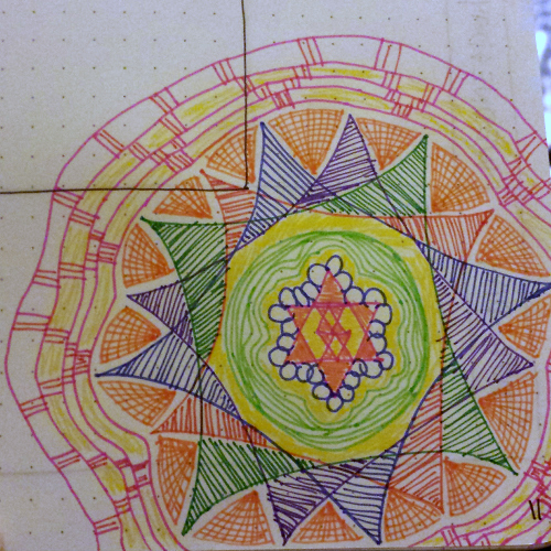 doodled mandala