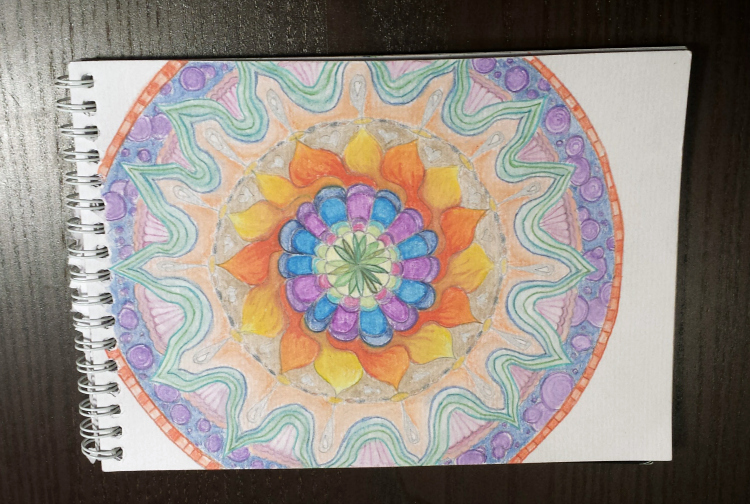 finished meditative mandala